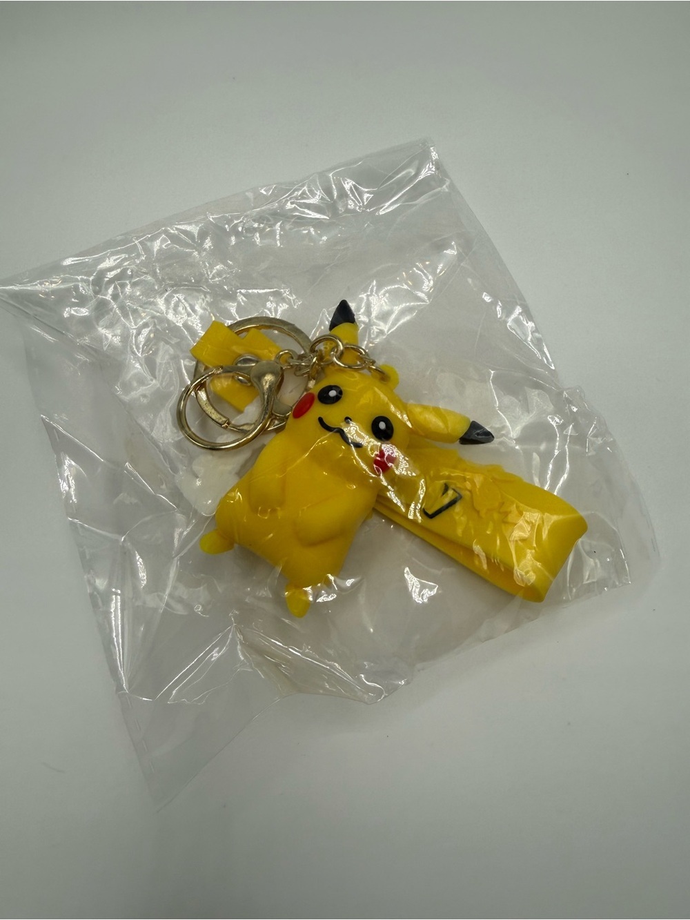 Pikachu Yellow Silicone Keychain for Kids - Picture 6 of 6